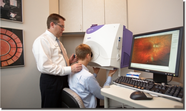 Optos retinal scan